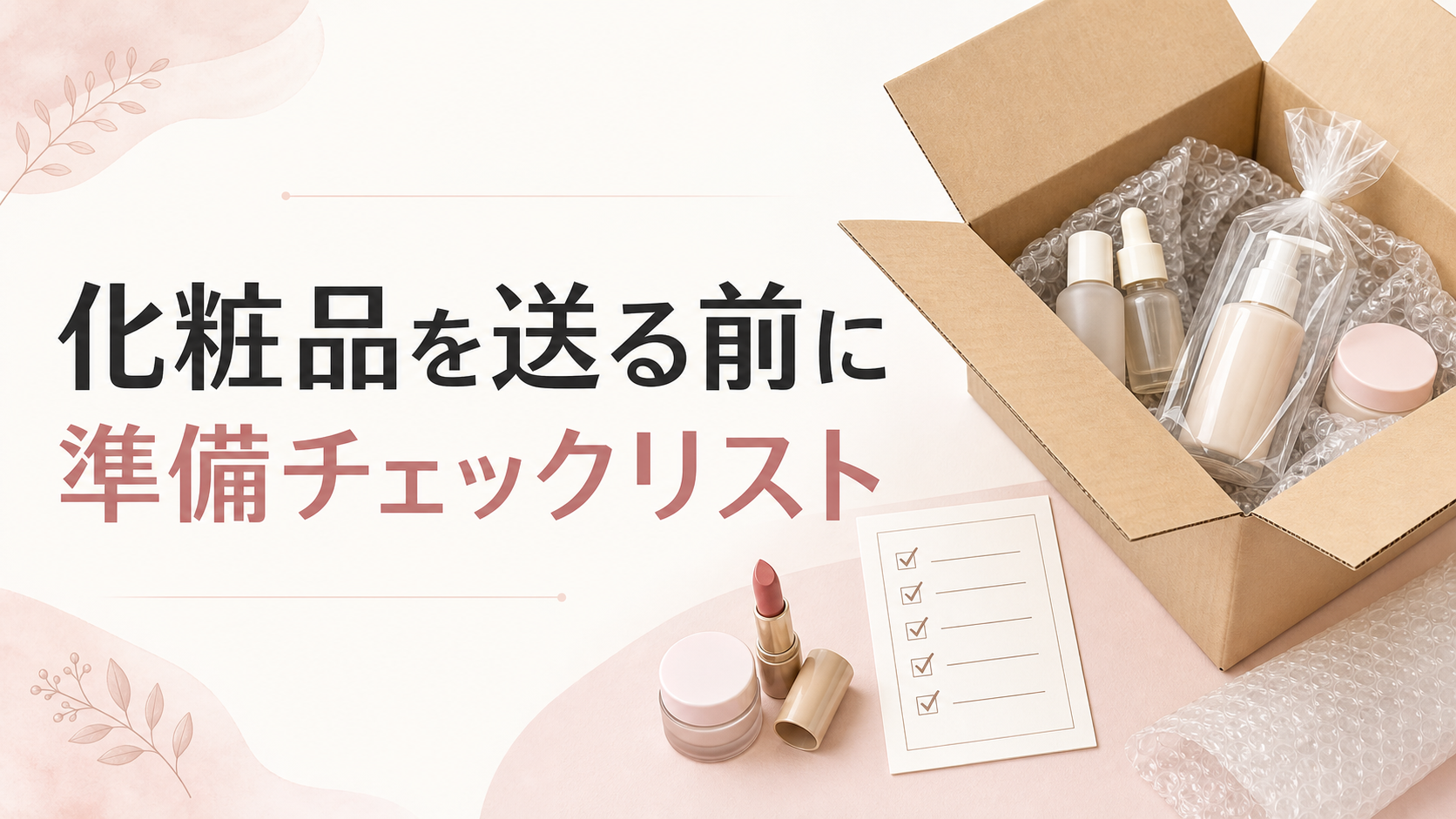 化粧品を宅配買取へ送る前の準備チェックリスト